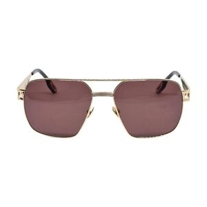 Gold and Brown Square Sunglasses PORTA ROMANA